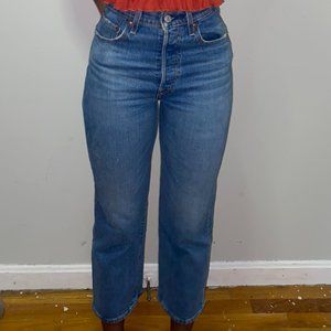 Levis Ribcage Straight 501 Jeans